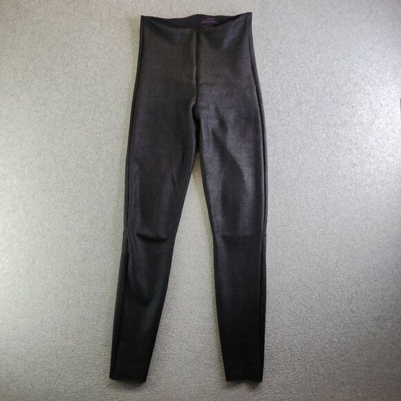 *Commando Leggings Womens L Black Vegan Faux Leather High Rise Bodycon Mob Wife